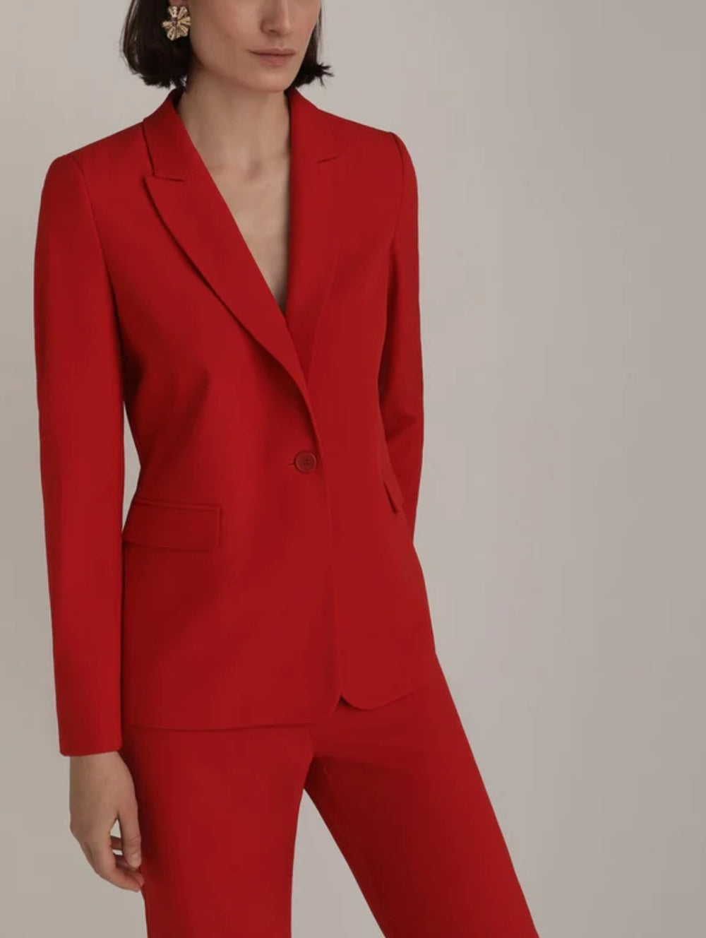 Women Blazer Suit Ladies Long Sleeve Formal Work Jacket Pants Suit Set Plus  Size | eBay